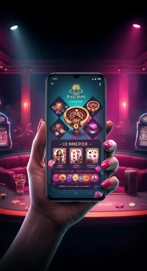Moderne mobiele interface van Gigaspinz Casino met populaire slots, live casino en crypto betalingsopties
